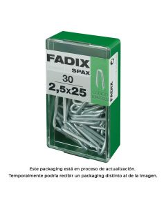 Caja s 30 unid. grampillones cinc 2,5x25mm fadix