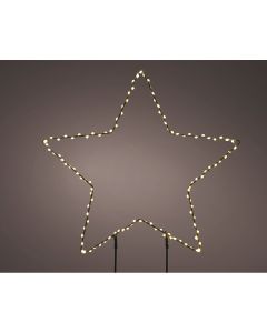 Estrella microleds de estaca, ø38 x 0,6 cm