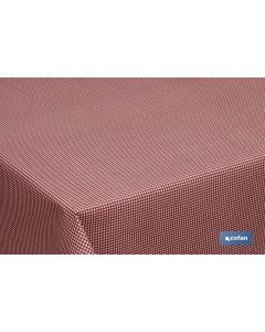 ROLLO  MANTEL ANTIMANCHAS RESINADO 1,40 x 20m 50% ALG50% POL. CUADRITOS COFAN