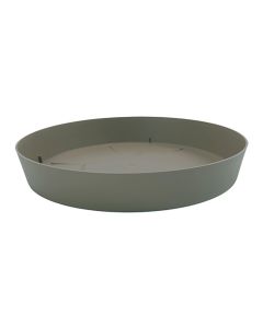 Plato de inyeccion para maceta color taupe ø17cm