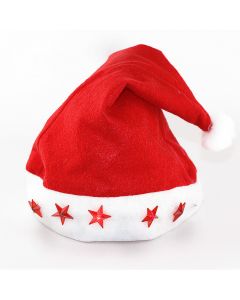 Gorro de navidad con luces led 30x40cm