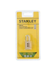 Candado de arco 20mm combinación 3 números stanley