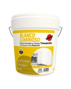 Pintura paredes y techos interior blanco luminoso 4l mate titan 03h000104