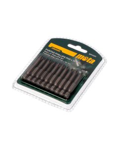 Pack 10 puntas bit ph2 x 50mm 1/4" acero bph250 mota