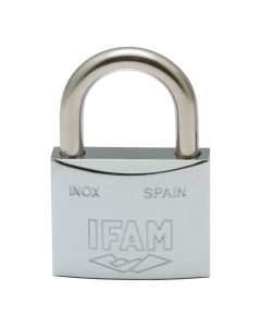 Candado inox. 40 inoxidable 40mm con 2 llaves. arco normal. ifam