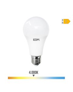 Bombilla standard led e27 24w 2700lm 4000k luz dia ø7x13,6cm edm