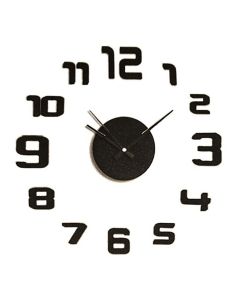 Reloj adhesivo negro ø35 cm caison