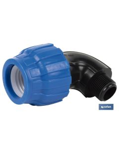 CODO 90° ROSCA MACHO PP PN16 90 X 4 COFAN