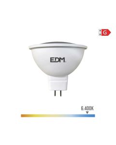 Bombilla dicroica led mr16 (gu5.3) 5w 12v 450lm 6400k luz fria ø5x5cm edm