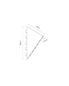 Soporte cabezal inclinado derecho basics