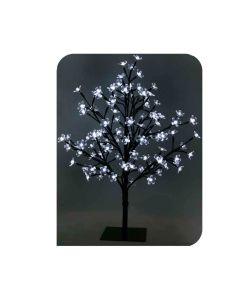 Arbol 3d sakura tronco recto 60cm 120 leds blanco frio ip44 edm