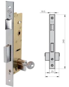 CERRADURA EMBUTIR 1995-32/6 AI