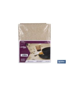 MANTEL ANTIMANCHAS RESINADO TEXTURA BEIGE  1,40 X 3,00M COFAN