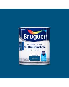 Esmalte acrilico multisuperficie azul luminoso brillante 0,750l 5057545 bruguer