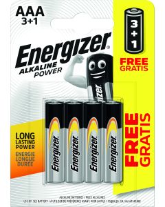 PILA ALCALINA POWER LR03 AAA BP4 3+1