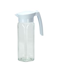 Jarra de cristal con tapa 1 litros