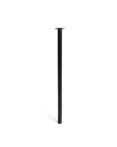 Pata cilíndrica de acero en color negro mod. 401g. dimensiones ø3x70cm 2-401g.700.03 rei