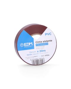 Cinta aislante calidad "supra" marron 20 m x 19 mm