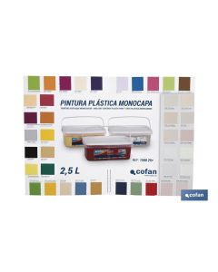 CARTA DE COLORES PINTURA PLASTICA MONOCAPA COFAN