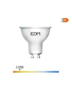 Bombilla dicroica led gu10 5w 450lm 3200k luz calida ø5x5,5cm edm