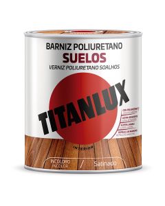 Barniz poliuretano suelos satinado incoloro 0,750l titanlux m17100034