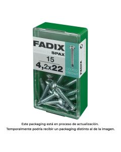 Caja s 15 unid. tornillo rosca chapa cr autot. 4,2x22mm fadix