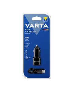 Adaptador cargador varta para coche 2 usb 4,8a