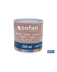 BARNIZ AL AGUA MATE, CHALK VARNISH, 250 ML COFAN