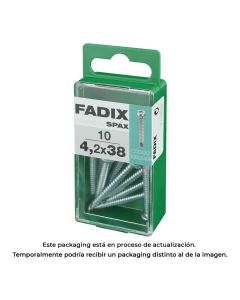 Caja s 10 unid. tornillo rosca chapa cr autot. 4,2x38mm fadix