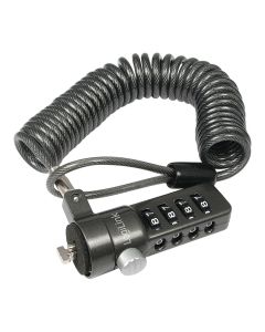 Cable antirrobo para portatil con combinacion 4 cifras negro logilink