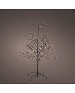 Árbol de navidad led color negro con luces blanco cálido. 493459