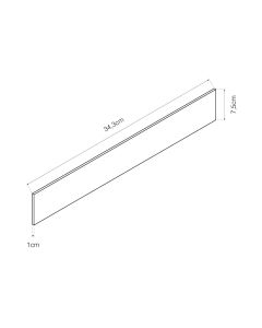 Separador polic. 370mm 343x1x73mm basic