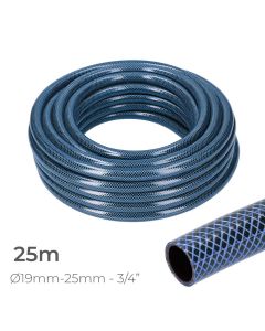 Manguera de jardin blue interior ø19mm. exterior ø25mm (3/4") rollo 25m edm