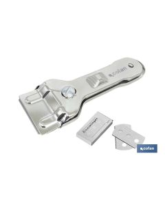 RASQUETA DE VITROCERÁMICA INOX. MODELO SENA 13,5 X 4,5 CM COFAN