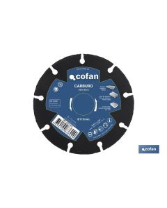 DISCO ESPECIAL CARBURO MAT. BLANDOS Ø230X2,6MM COFAN