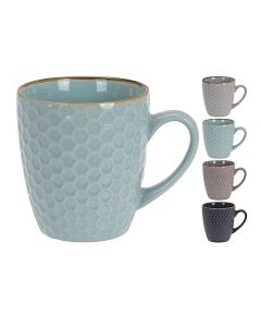 Set 4 tazas de café 300ml colores surtidos