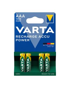 Pila varta recargable accu power aaa - lr03 1000ma (blister 4 unid.) ø10,5x44,5mm