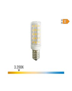 Bombilla tubular led e14 6,5w 800lm 3.200k luz cálida. edm