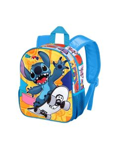 Mochila 3d pequeña lilo y stitch skater. 8,5 l. karactermania