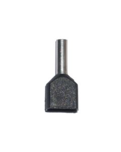 Puntera aislada 01,50 mm², doble, negra, 100 uds