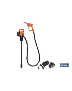 BOMBA ELÉCTRICA + PISTOLA BIDÓN 50200L RECARGABLE 18.5V COFAN