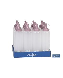 BOTELLA ACEITERA MODELO ALBAHACA 500 ML ROSA PALO 6X23cm COFAN