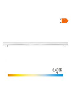 Linestra led 2 casquillos s14s 18w 1800m 6400k luz fria 100xø30x47mm edm