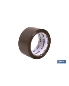 PRECINTO ACRILICO MARRON 45 Micras 48 mm X 132 Metros COFAN