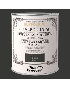 Rust-oleum chalky finish muebles grafito 0,750l 5397533 bruguer