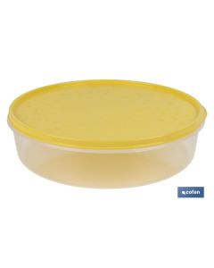 FIAMBRERA TORTILLA REDONDA AMARILLO  24.5X6.5cm COFAN