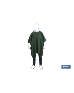 PONCHO DE AGUA VERDE PVCPOLIESTER TALLA ÚNICA COFAN