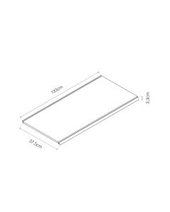 Bandeja gris 1330x370x33mm ral 7015 s/soportes basics