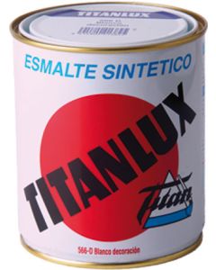 PINTURA ESMALTE TITANLUX BCO.EXT.750ML