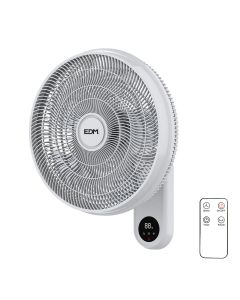 Ventilador pared 55w 40cm con mando edm